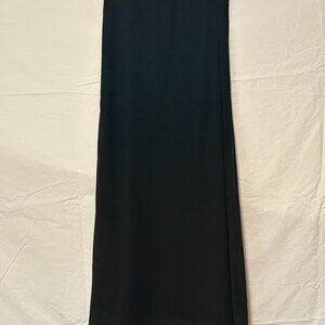 Alex Evenings Black Chiffon A-line Skirt,  Medium Petite